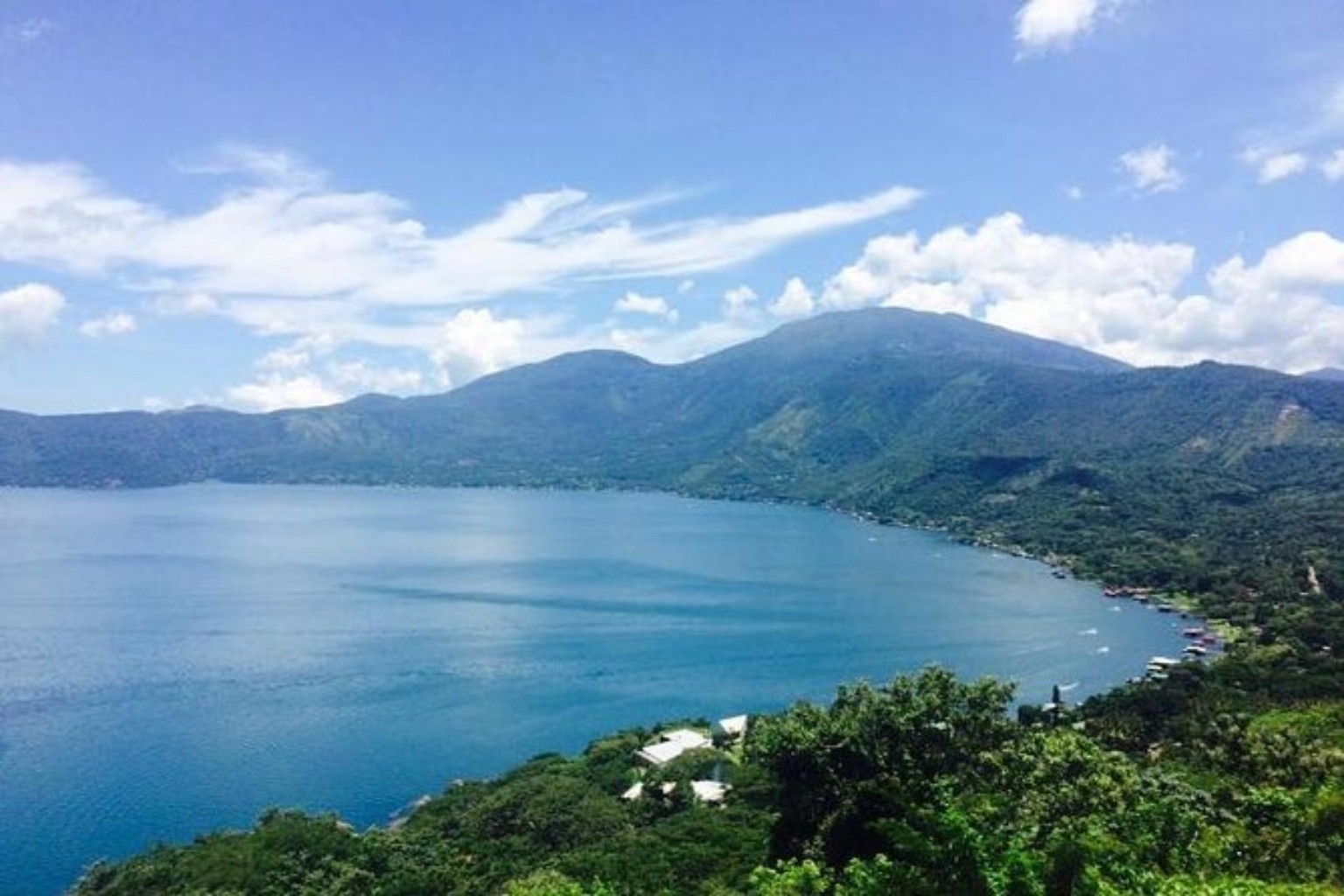 Lake Coatepeque volcanic crater lake